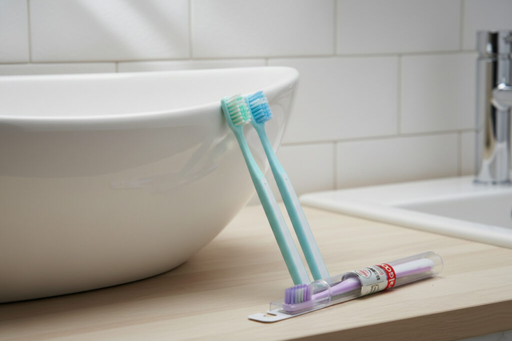 Soft bristle kids hanger toothbrush bulk supply
